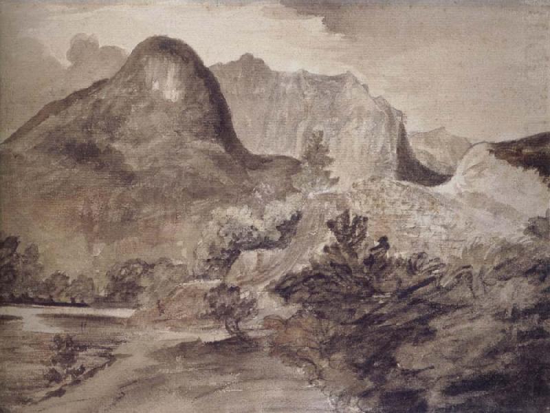 The Castle Rock,Borrowdale, John Constable